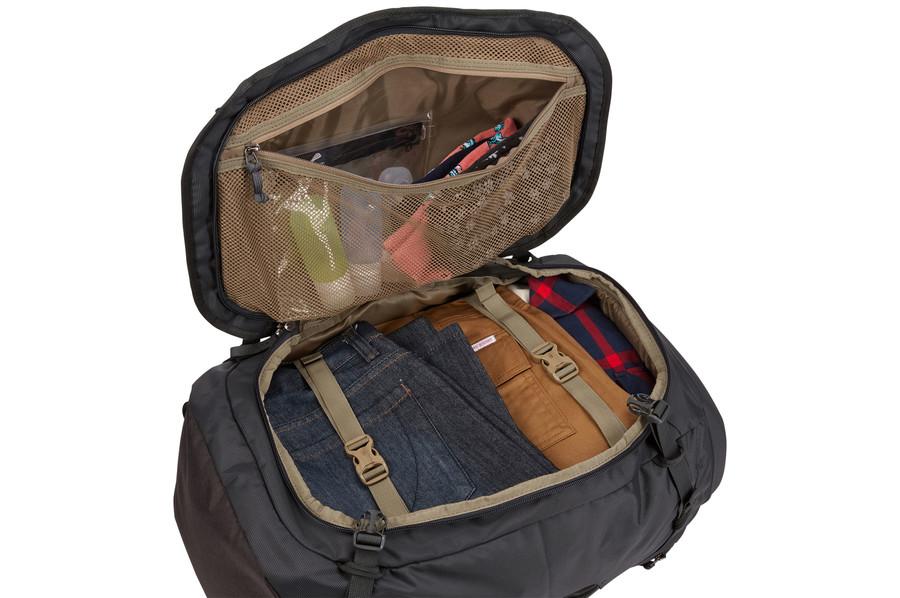 Thule Landmark 60L Travel Backpack - Obsidian Black | Durable Hiking & Camping Backpack for Outdoor Adventures | Perfect for Travel, Trekking & Daily Commute