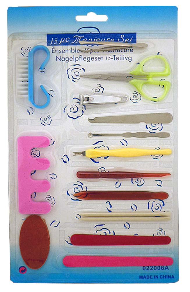 KUTZ 15-Piece Professional Manicure & Pedicure Set | Premium Nail Care Kit with Clippers, Files & Cleaners | Salon-Quality Tools for Home & Professional Use | Perfect for Nail Salons, DIY Grooming & Gift Giving