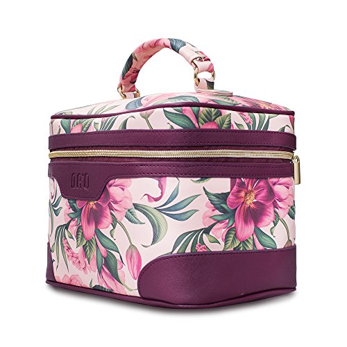 DRQ Large Waterproof Makeup Bag - Multifunctional Travel Toiletry Organizer with Multiple Pockets, Cosmetic Case for Women | Perfect for Weekend Trips, Gym, Business Travel & Daily Use