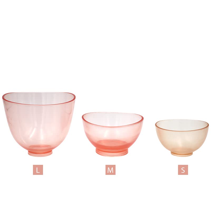 1pc Dental Lab Silicone Rubber Mixing Bowl Cup - Transparent Small/Medium/Large Size for Oral Hygiene & Teeth Whitening Tools (Pink-S) - Perfect for Dentists, Hygienists & DIY Teeth Whitening at Home
