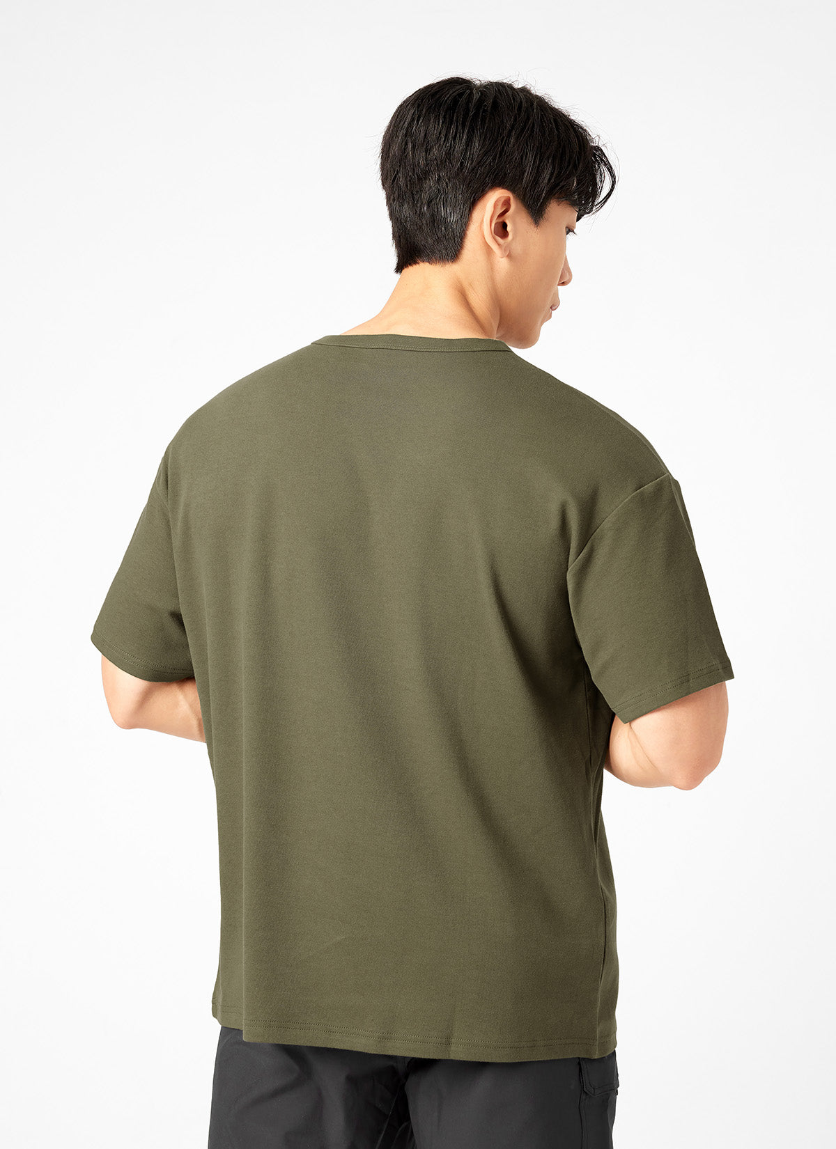 Stretchy Logo Overfit Short Sleeve T-Shirt for Women - Comfortable Casual Wear for Gym, Lounge & Street Style