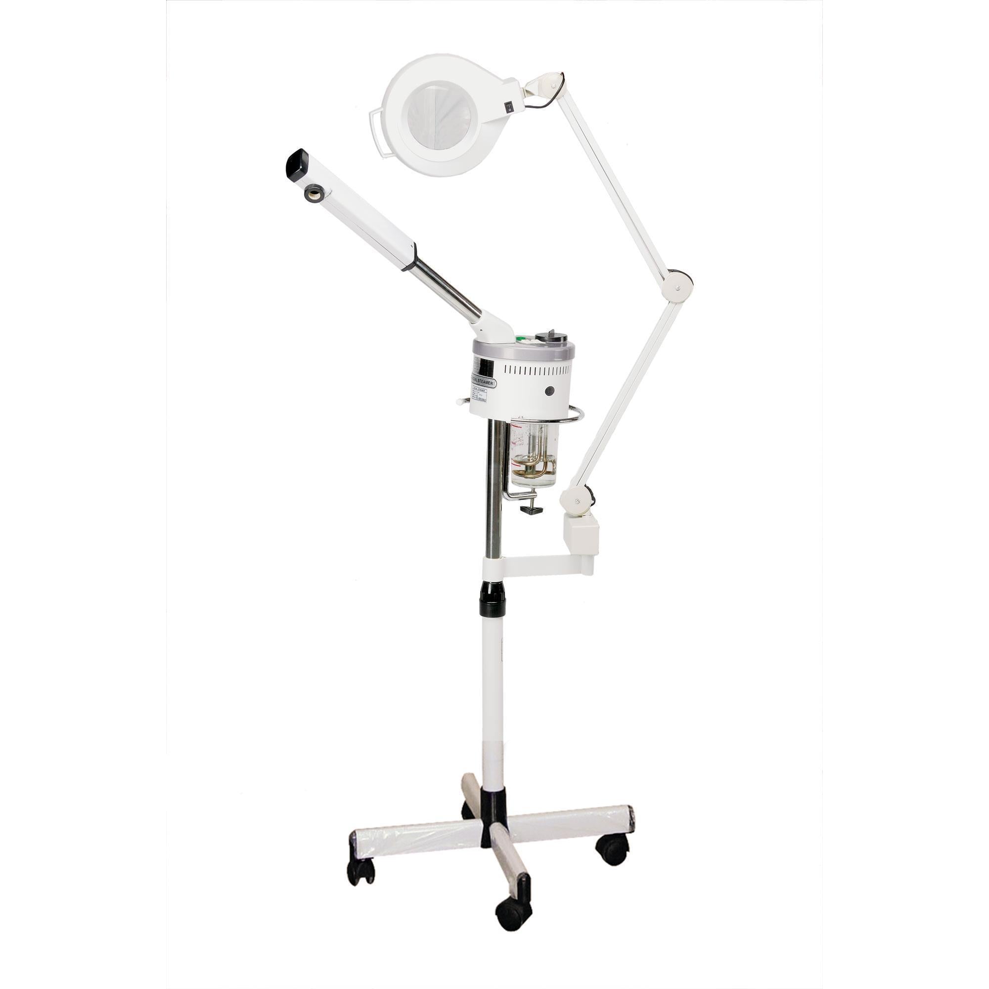 2 in 1 Steamer & Magnetic LED Lamp - Portable Garment Steamer with Detachable Magnetic Light for Travel, Home, and Office Use