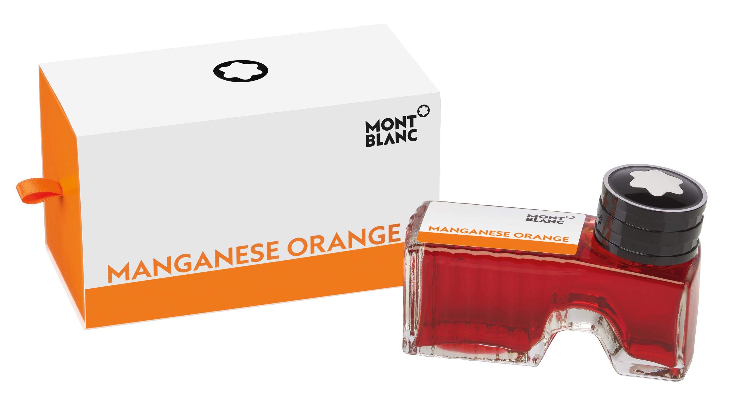 Montblanc Lucky Orange Fountain Pen Ink Bottle 30ml - Premium Quick-Drying Refill Ink for Fountain Pens - Perfect for Calligraphy, Journaling & Office Use