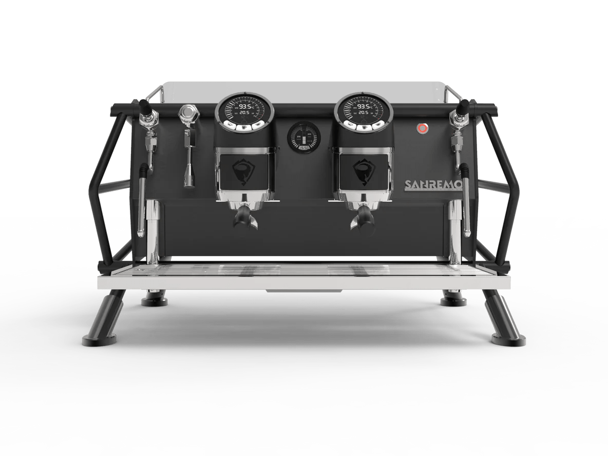 Sanremo Cafe Racer Naked Version 2 Groups Espresso Machine - Professional Commercial Coffee Maker for Cafes & Restaurants - Perfect for Baristas & Coffee Shops