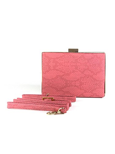 Python Print Box Clutch Minaudiere - Stylish Women's Evening Bag for Parties, Weddings & Special Occasions - Elegant Handheld Purse with Unique Snake Design