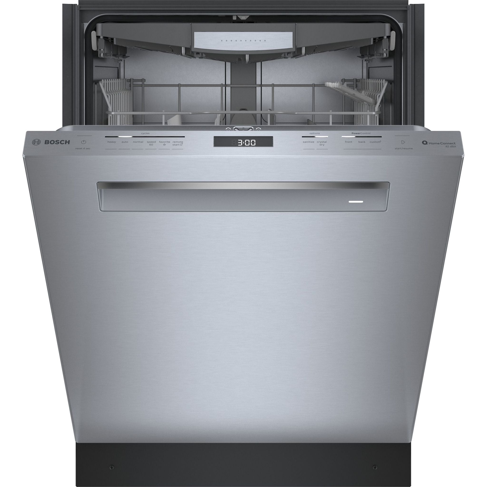 Bosch 800 Series Dishwasher (SHP78CM5N) - Stainless Steel Interior, Ultra Quiet 44 dBA, 16 Place Settings - Perfect for Large Families & Open Concept Kitchens