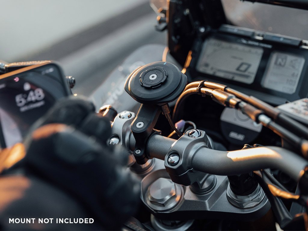 Wireless Charging Phone Mount for Motorcycles - Fast Qi Charger for iPhone & Android - Perfect for Commuting, Touring & Adventure Riding