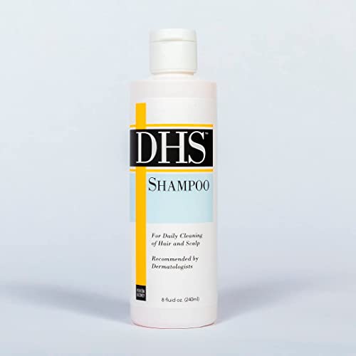 DHS Regular Shampoo 8 oz - pH Balanced Daily Scalp Cleansing Shampoo for All Hair Types | Gently Removes Dirt, Oil & Buildup with Refreshing Light Scent | Ideal for Home, Travel & Gym Use (Pack of 1)