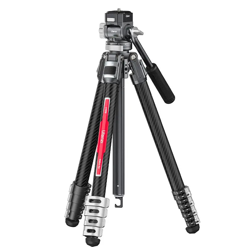 Ulanzi TT09 Carbon Fiber Travel Tripod for Video & Photography - Lightweight & Portable for Vloggers, YouTubers & Outdoor Adventures