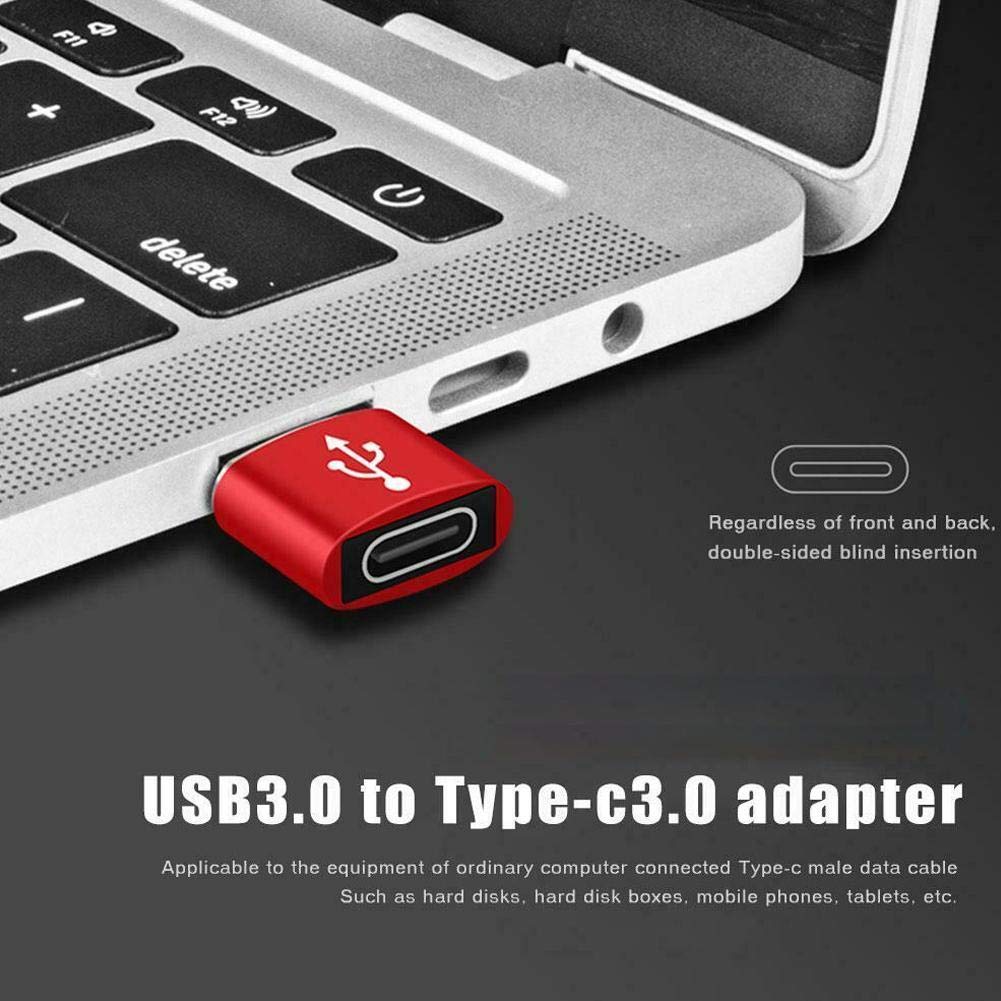 USB 3.0 to USB C Adapter - OTG Type C Female to USB Male Converter - Fast Charging & High Speed Data Transfer for MacBook, iPad, Samsung Galaxy - Perfect for Travel, Office & Home Use