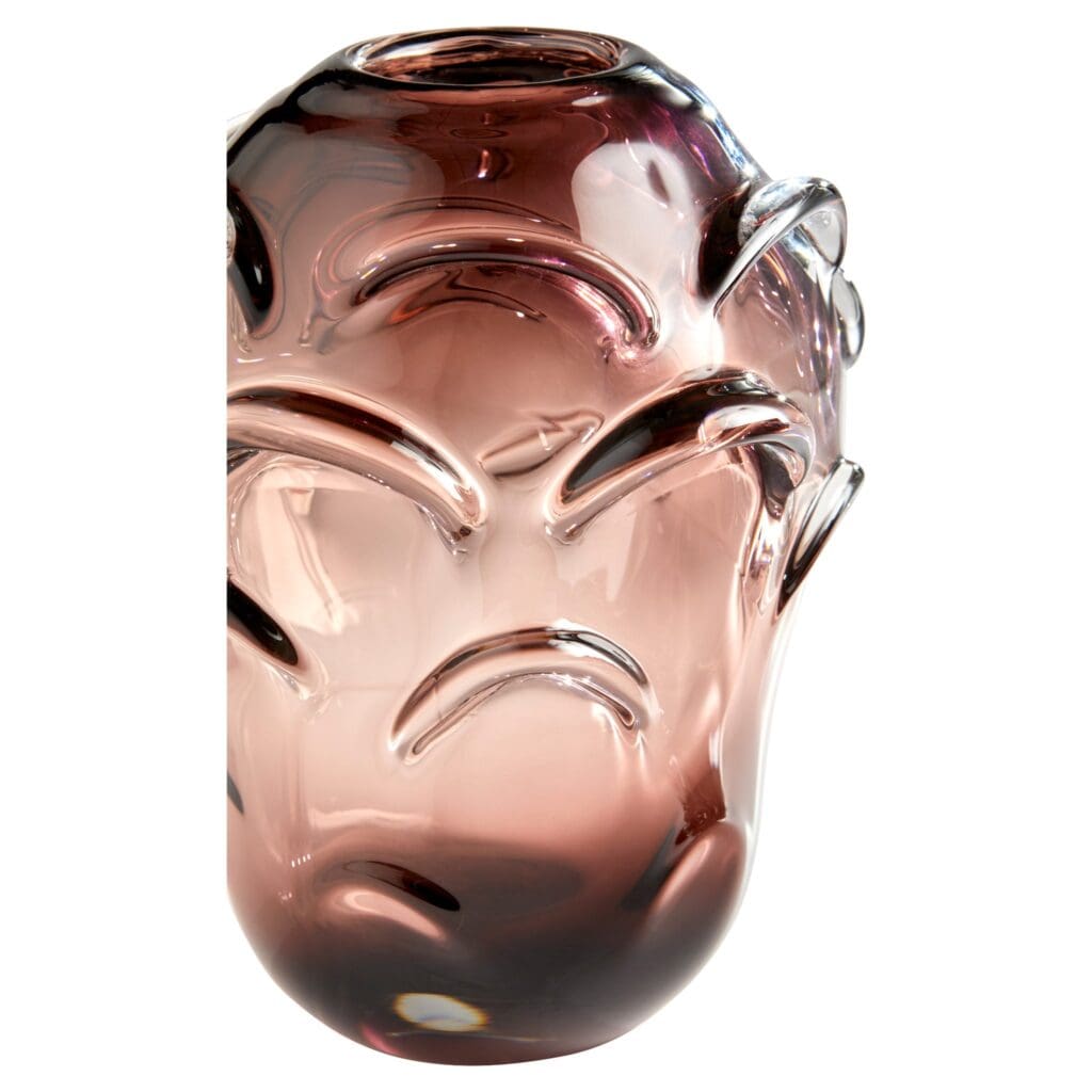 Cyan Design 11372 Lunaria Vase - Large Purple Glass Vase for Home Decor, Wedding Centerpiece & Floral Arrangements