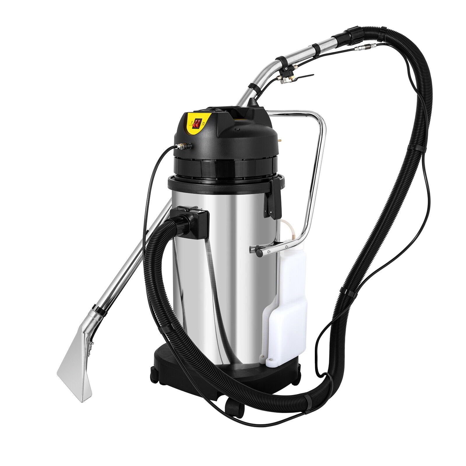 40L Commercial Carpet Cleaning Machine - Heavy Duty Carpet Extractor with Sprayer & Floor Brush - 110V Carpet Vacuum Washer for Deep Cleaning in Offices, Hotels, and Homes
