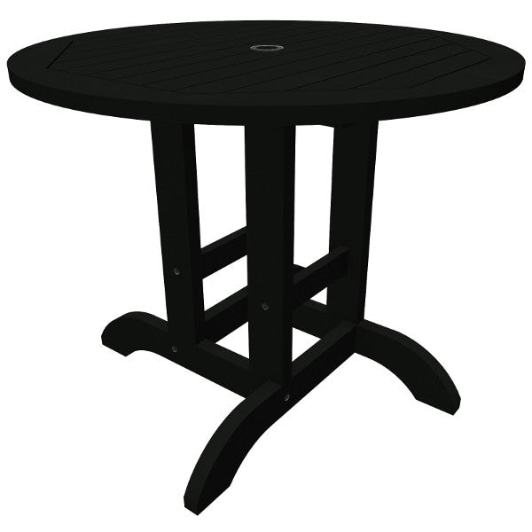 Sequoia Professional 36-Inch Round Bistro Table - Commercial Grade Height Adjustable Outdoor Dining Table for Restaurants, Cafes & Patios