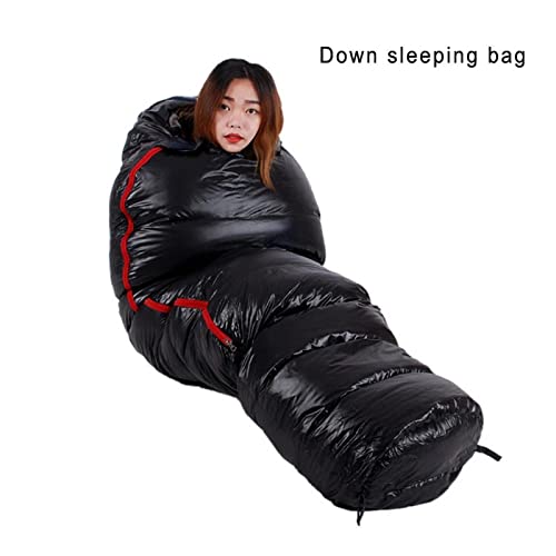 Premium 850G White Goose Down Sleeping Bag for Adults - Ultra Warm & Thermal for Winter Camping, Hiking, Backpacking - 4 Thickness Options for All-Season Outdoor Adventures