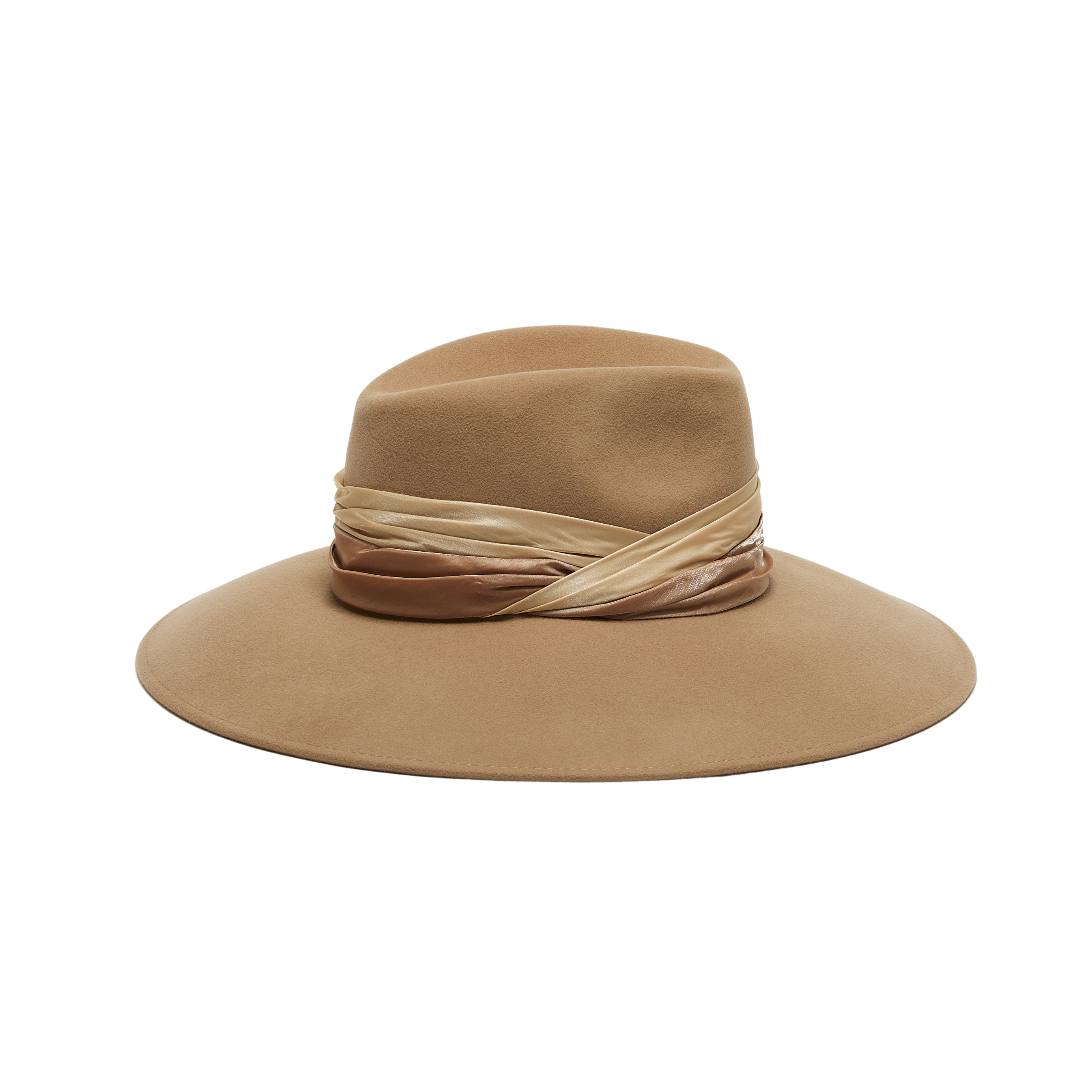 Stylish Emmanuelle Wool Felt Fedora Hat for Women - Classic Wide Brim Winter Fashion Hat - Perfect for Outdoor Activities, Travel, and Daily Wear