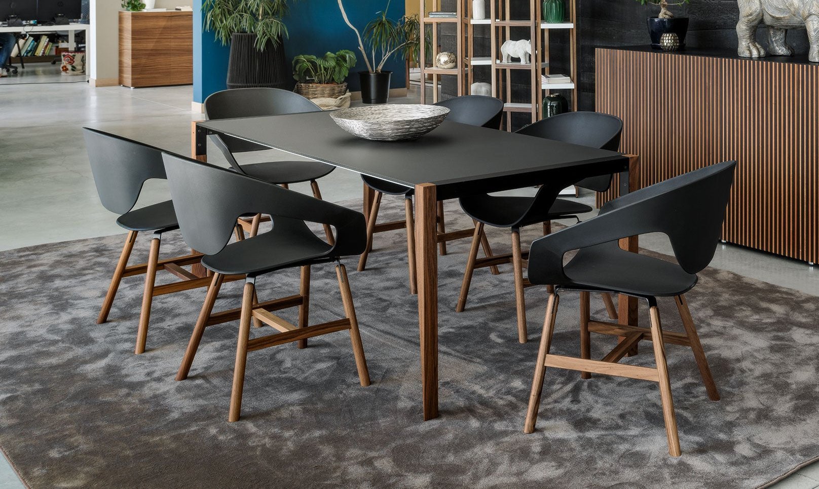 Casamania Vad Wood Polypropylene Chair - Modern Dining & Office Chair for Home & Restaurant Use