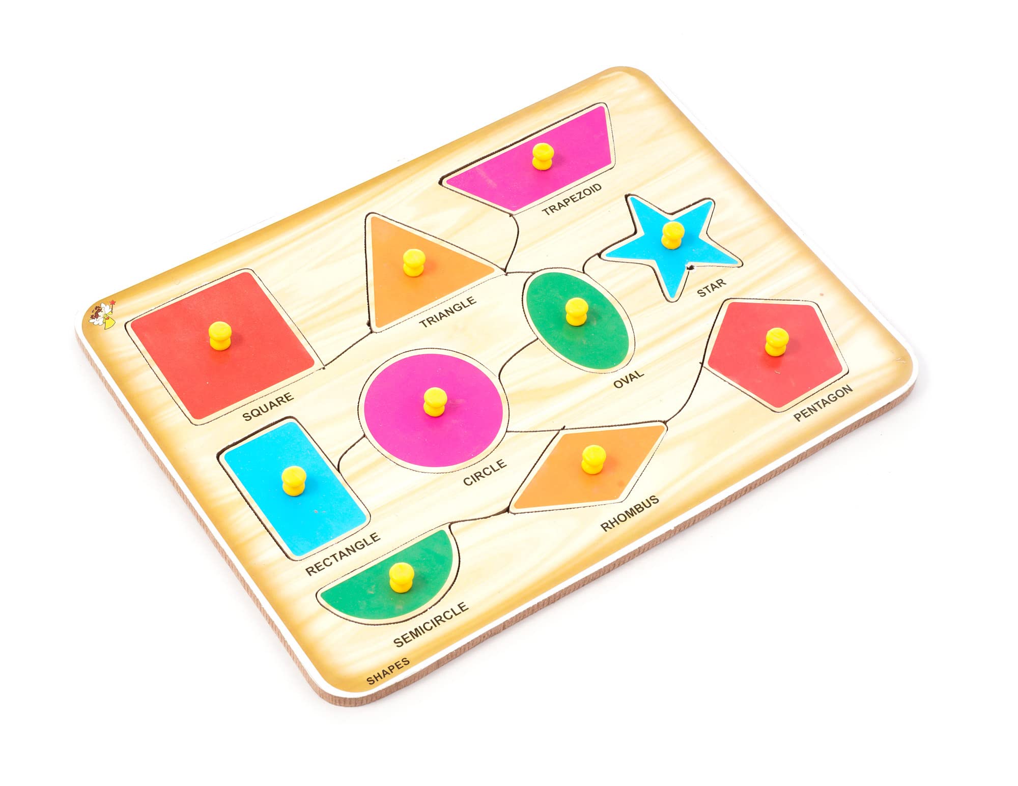 EL FIGO Wooden Puzzles for Kids - Educational Learning Toys with Shapes, Fruits, Vegetables & Body Parts - Montessori Toddler Puzzle Game for Early Childhood Development - Perfect for Homeschooling, Preschool & Kindergarten Classroom Activities