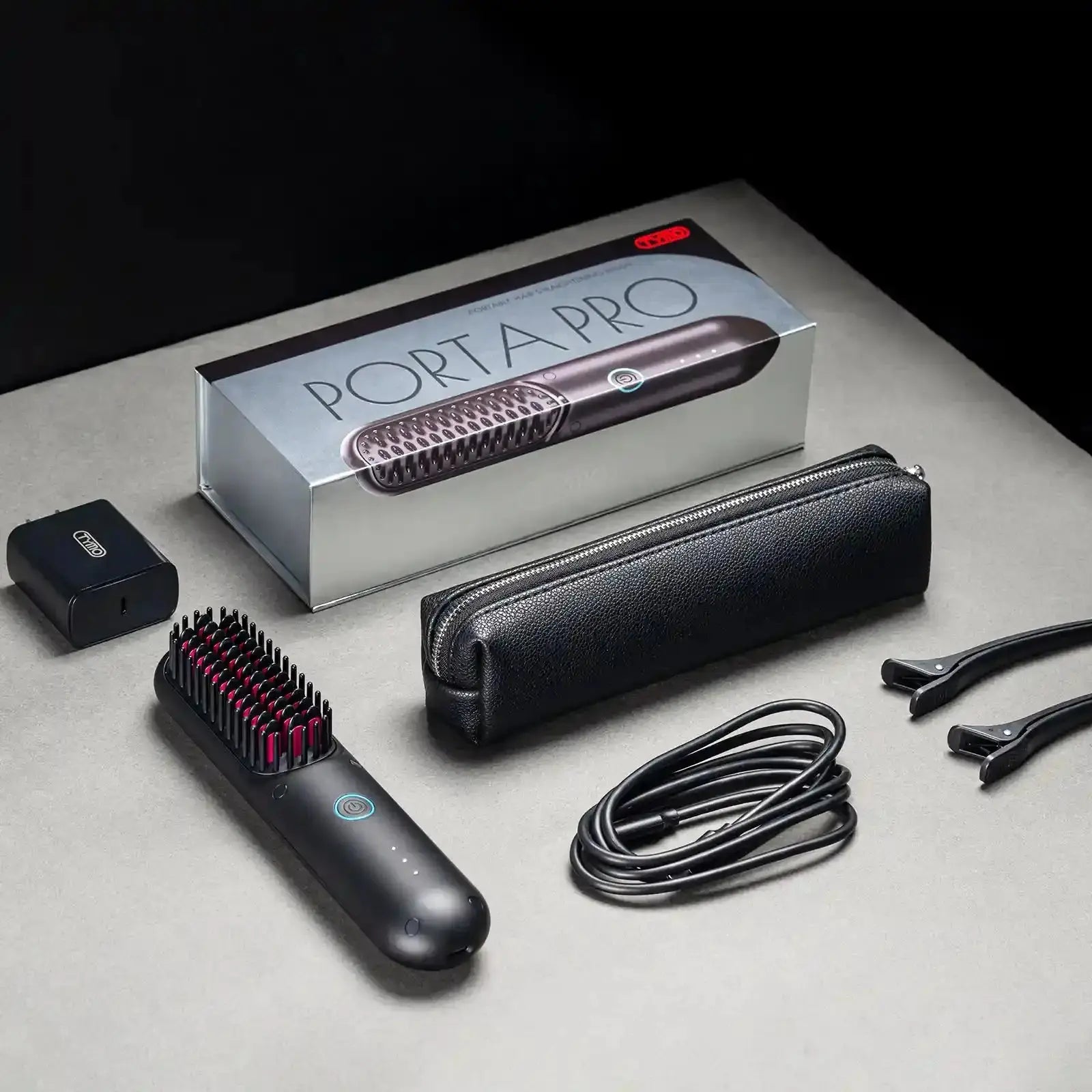 TYMO Porta Pro Hair Straightener - Professional Ionic Flat Iron for Smooth & Shiny Hair - Travel-Friendly & Fast Heating - Perfect for Home, Salon & On-The-Go Styling