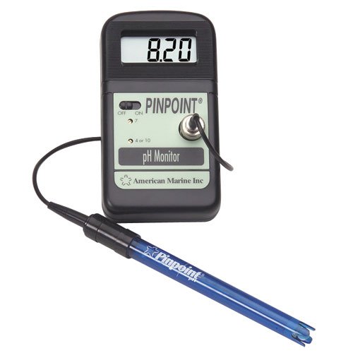 PINPOINT pH Monitor with Calibration Fluids - Accurate Water Testing for Aquariums, Pools, and Hydroponics