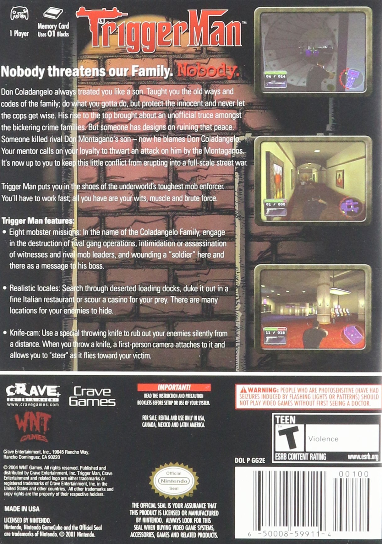 Trigger Man - GameCube Video Game | Action-Adventure Shooter for Nintendo GameCube | Perfect for Retro Gaming and Collectors