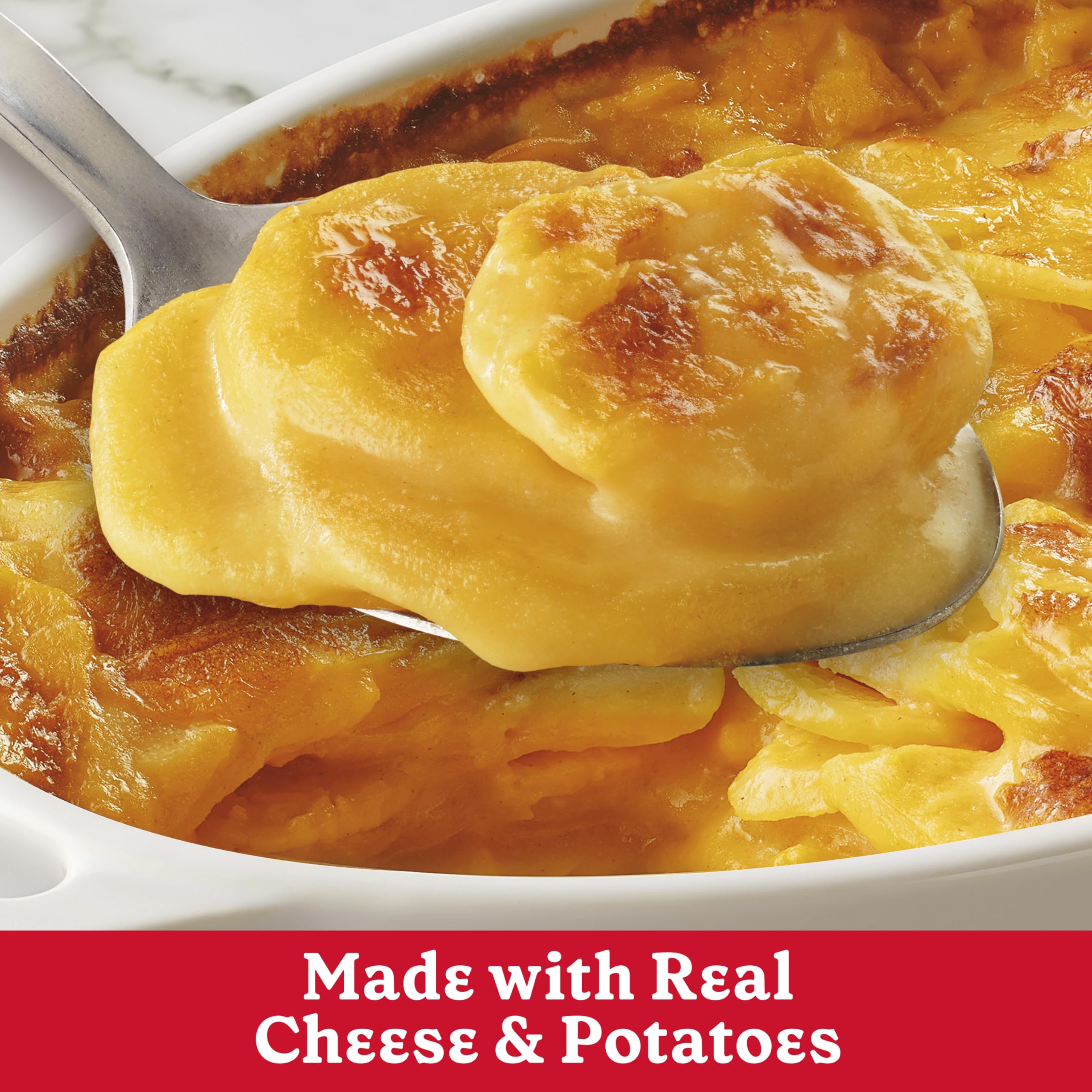 Betty Crocker Au Gratin Potatoes with Real Cheese - Family Size 7 oz Box - Easy Homemade Casserole for Dinner & Holiday Gatherings