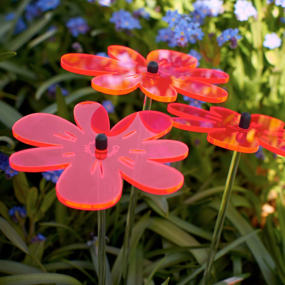 Mini Sunflower Bouquet Suncatcher - Red Glass Window Decor for Home, Office & Wedding Decorations - Perfect for Gifts & Sunshine Reflections