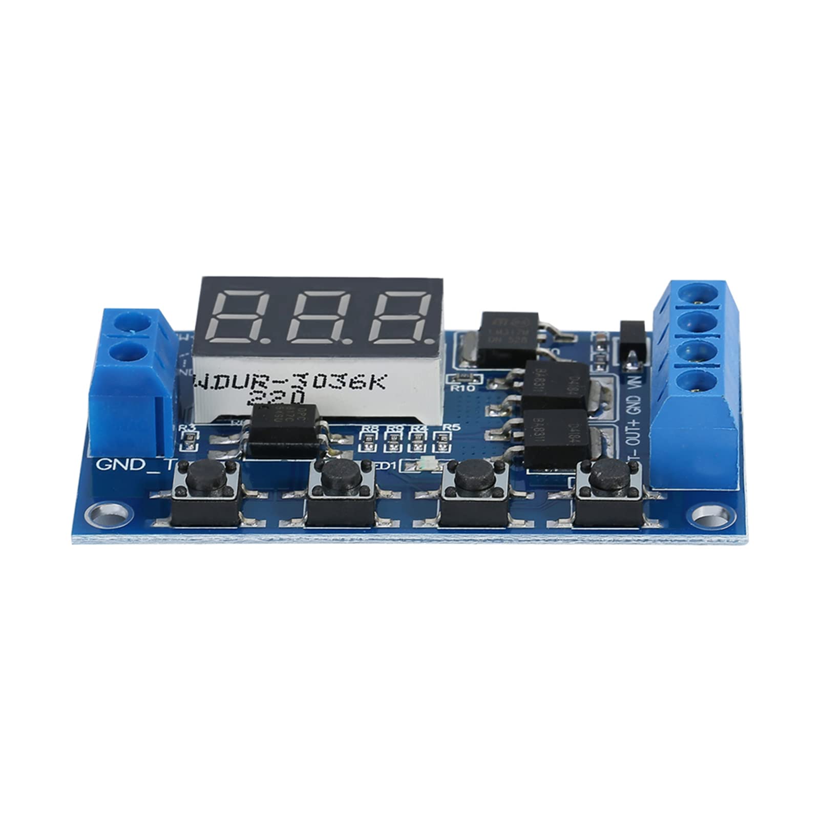 DC 5V-36V Adjustable Time Delay Relay Switch Module with LED Display - Perfect for Industrial Automation, Home Appliances, and DIY Electronics Projects