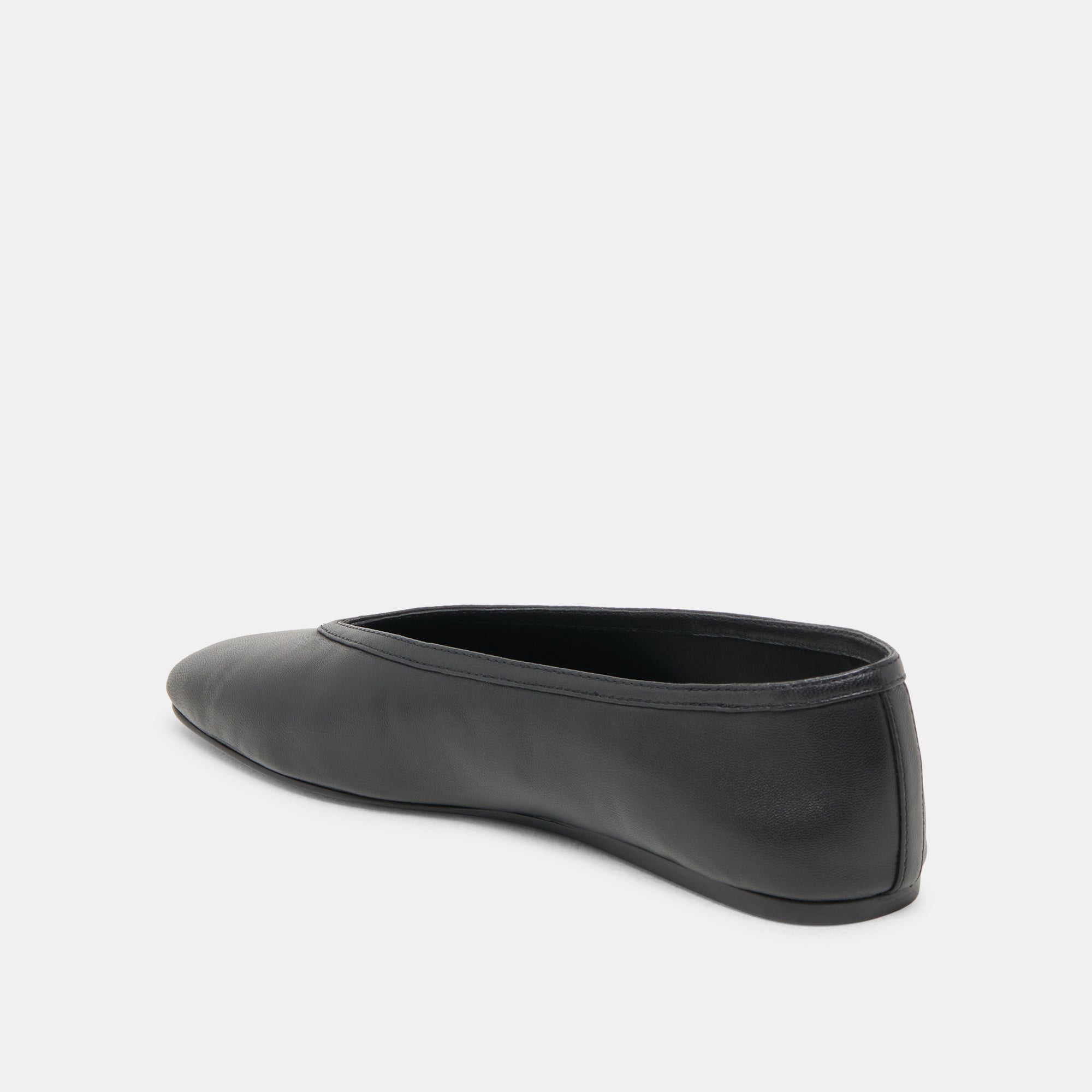 BRAIDY Women's Black Leather Ballet Flats - Comfortable & Stylish Shoes for Work, Casual Outfits, and Everyday Wear