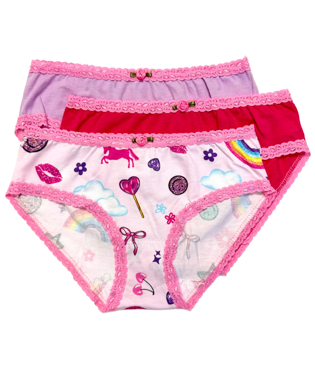 3 Pack Panty Stickers - Cute & Fun Underwear Labels for Women & Girls - Perfect for Laundry, Travel & Organization