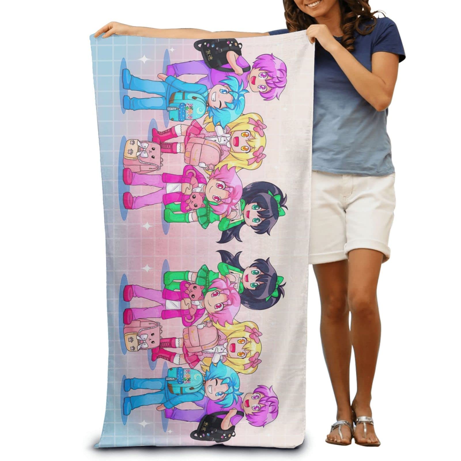 Leantilt Inquisitormaster 3D Printed Beach Towel - Quick Dry Microfiber Bath Towel (52x32 Inches) for Travel, Spa, Sports, Yoga & Fitness - Ultra Absorbent, Lightweight & Soft - Perfect for Beach, Pool, Gym & Outdoor Activities - White, One Size