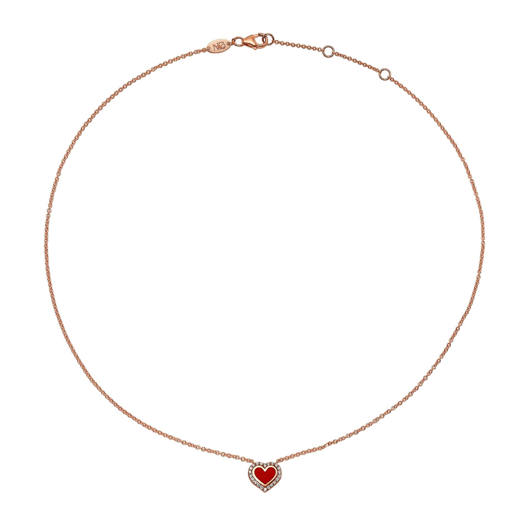 Heart Necklace for Women - Elegant 14K Gold Plated Love Pendant with 18