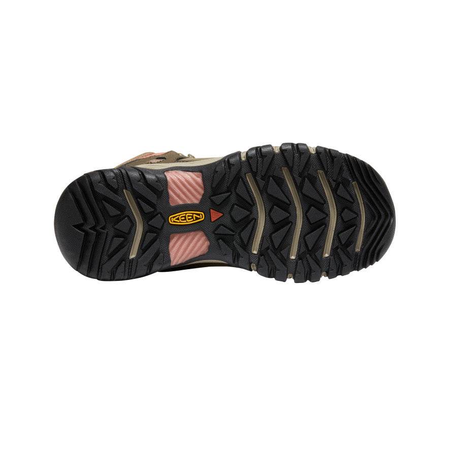 Waterproof Women's Hiking Boots - Ridge Flex Outdoor Boots for Women | Timberwolf/Brick Dust | Perfect for Hiking, Camping & Winter Adventures