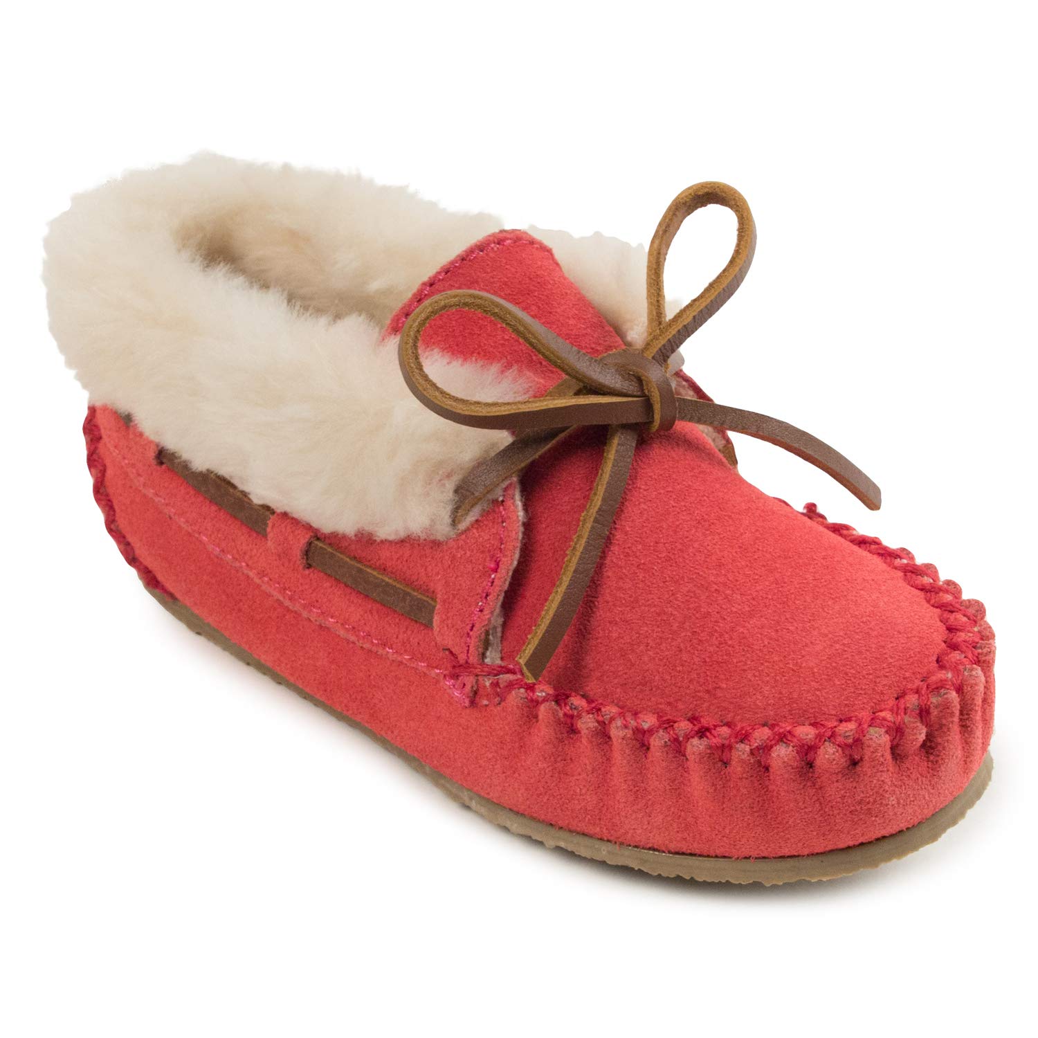 Minnetonka Charley Bootie for Toddler, Little Kid & Big Kid - Soft Leather Moccasin Shoes for Boys & Girls - Comfortable & Stylish for School, Play & Outdoor Adventures