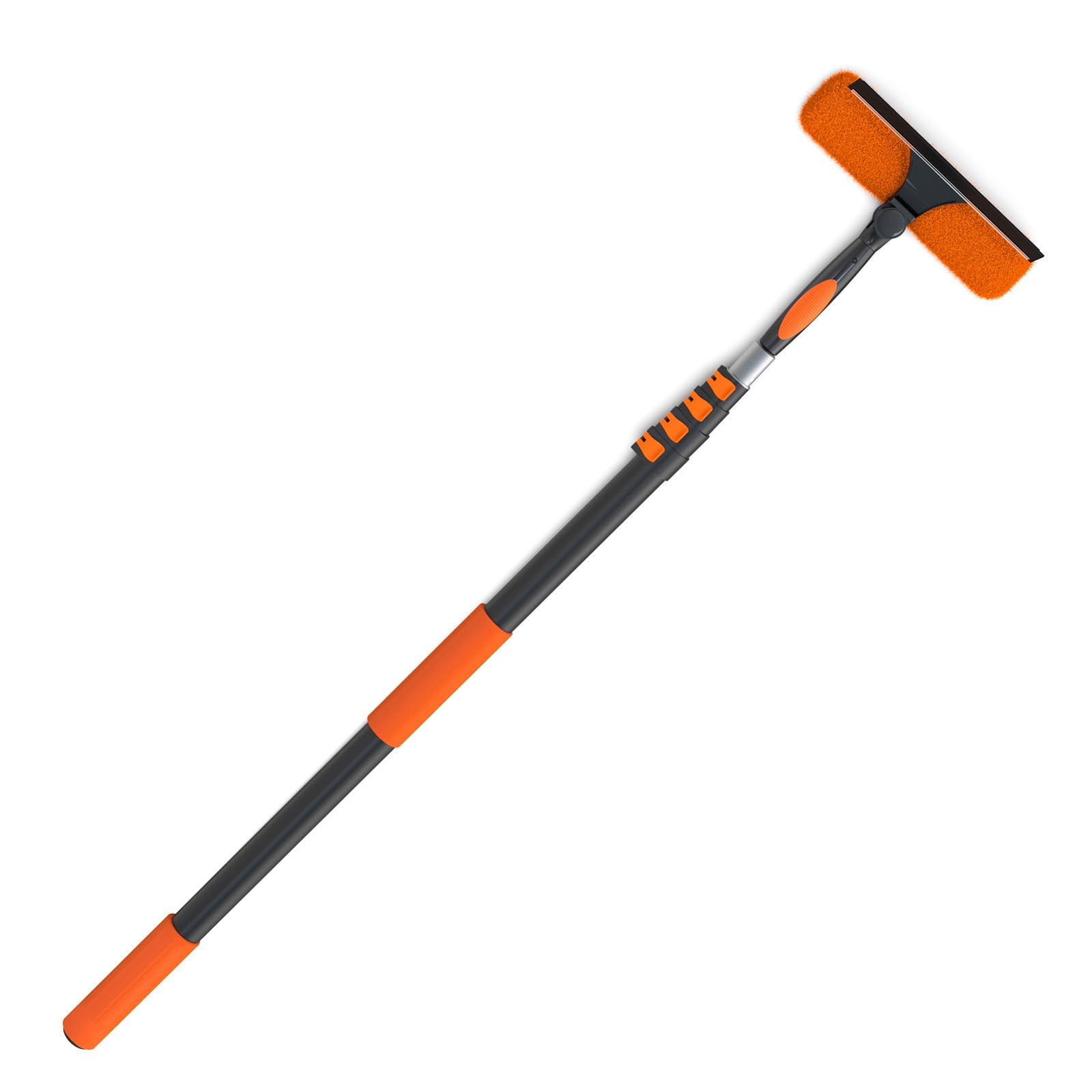 26FT Window Squeegee with Extension Pole - 2-in-1 Professional Window Cleaning Kit with 20FT Telescoping Pole for Indoor & Outdoor Use - Perfect for Home, Office, and Commercial Window Washing