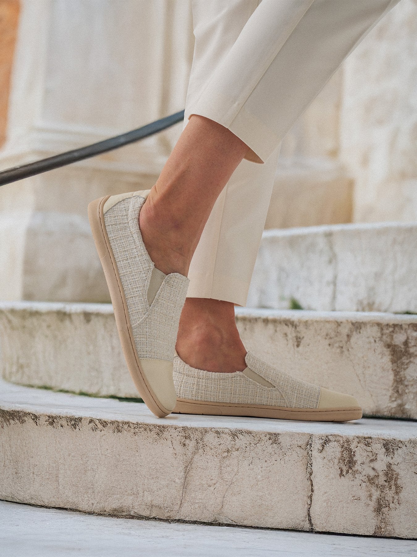 Barefoot Slip-On Shoes for Women - Be Lenka Breeze Ivory | Minimalist Comfort for Walking, Running & Travel | Eco-Friendly & Lightweight