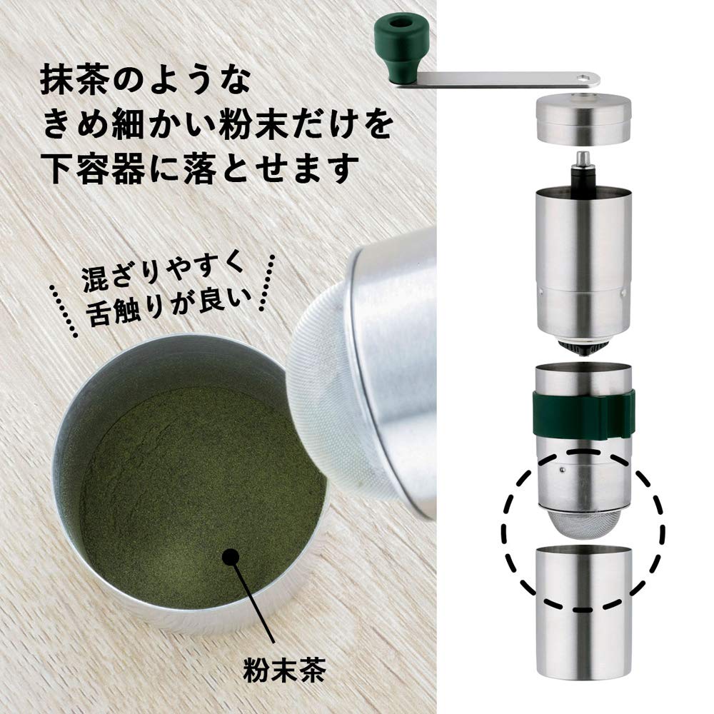 Premium Japanese Tsubamesanjo Tea Mill - Handmade Ceramic Blade Manual Tea Grinder, Adjustable Coarseness, Made in Japan - Perfect for Matcha, Herbs & Spices at Home or Tea Ceremonies