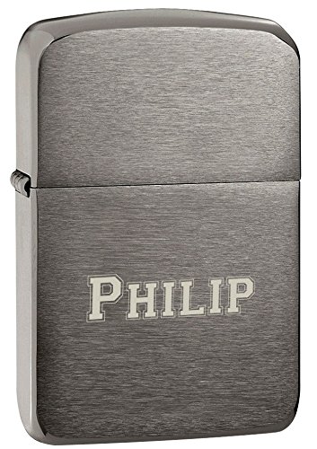 Custom Engraved Black Ice Zippo Lighter - Personalized Windproof Metal Lighter for Men & Women - Perfect for Gifts, Camping, Travel & Collectibles