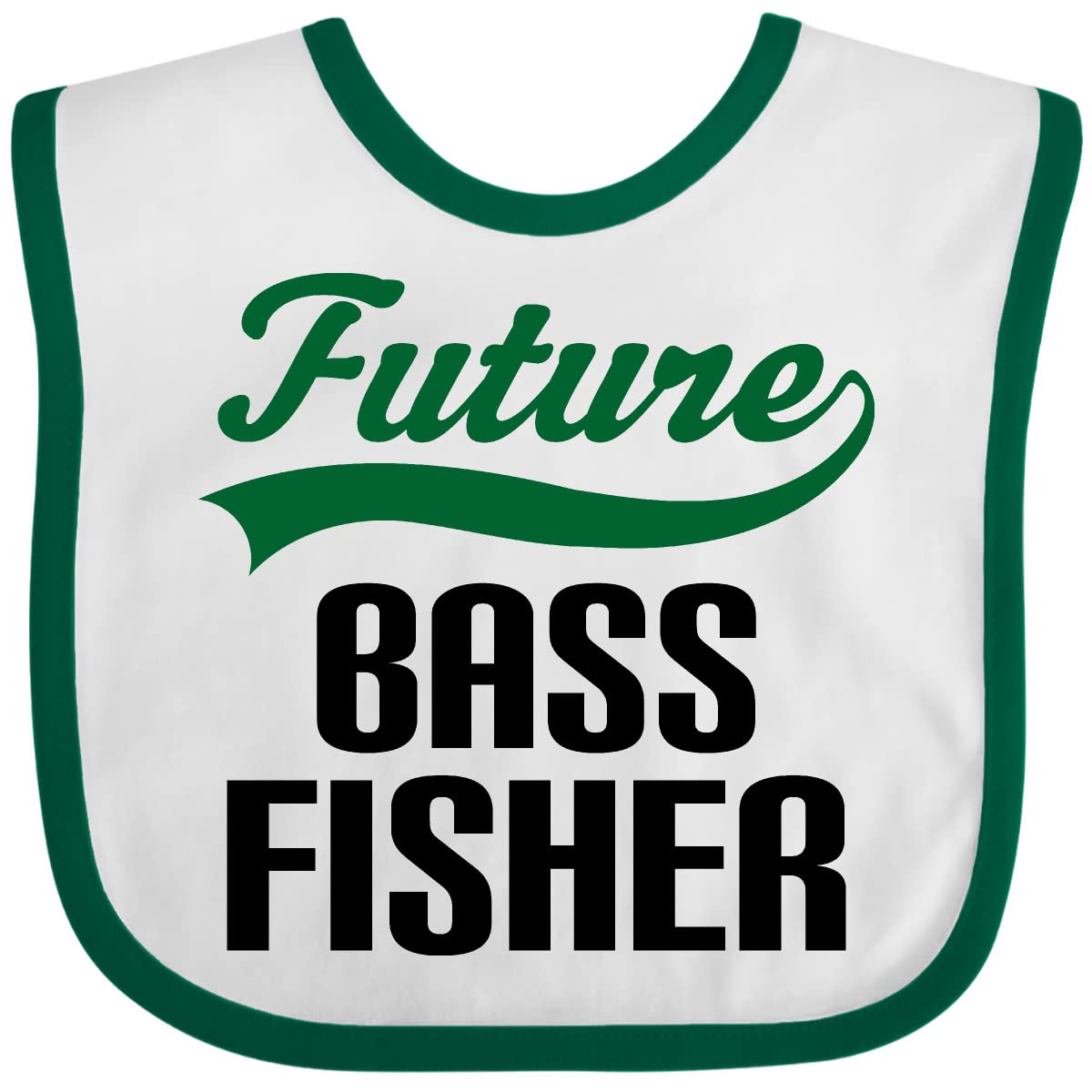 Inktastic Future Bass Fisher Baby Bib - Soft Cotton Drool Bib for Infants & Toddlers - Perfect for Feeding, Teething, and Messy Playtime