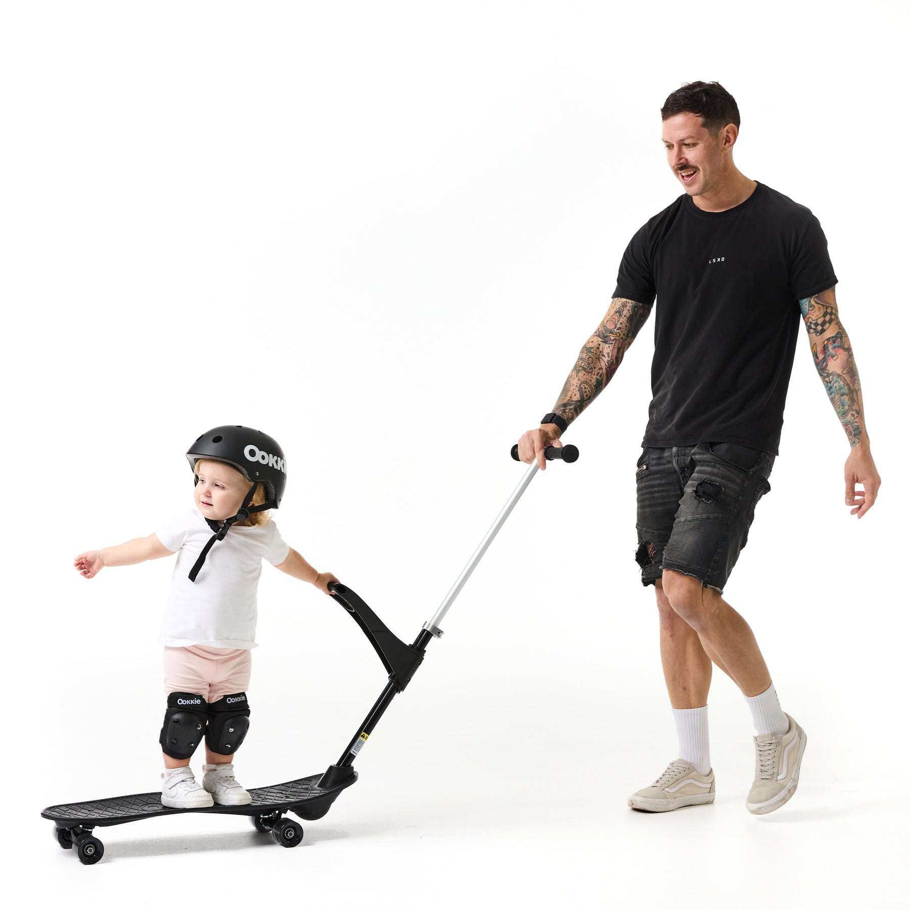 Ookkie Professional Skateboard - Black | High-Performance Deck for Street & Park Riding | Perfect for Beginners & Advanced Skaters