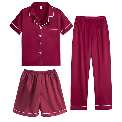 3pcs-wine Red