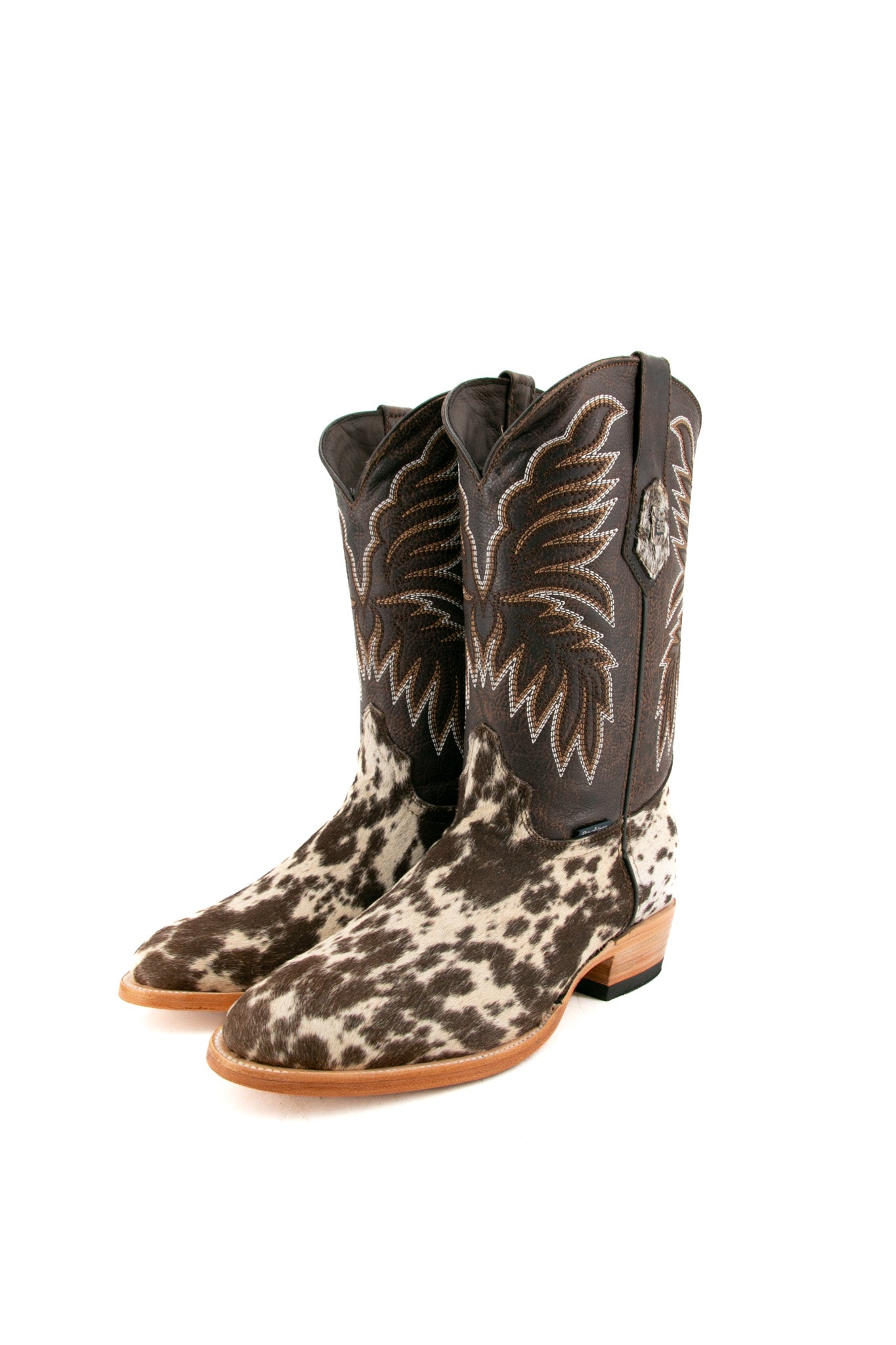 Men's Genuine Cowhide Cowboy Boots - Round Toe, Size 9 (BM37 Box) - Perfect for Western Rides, Country Music Festivals & Casual Wear