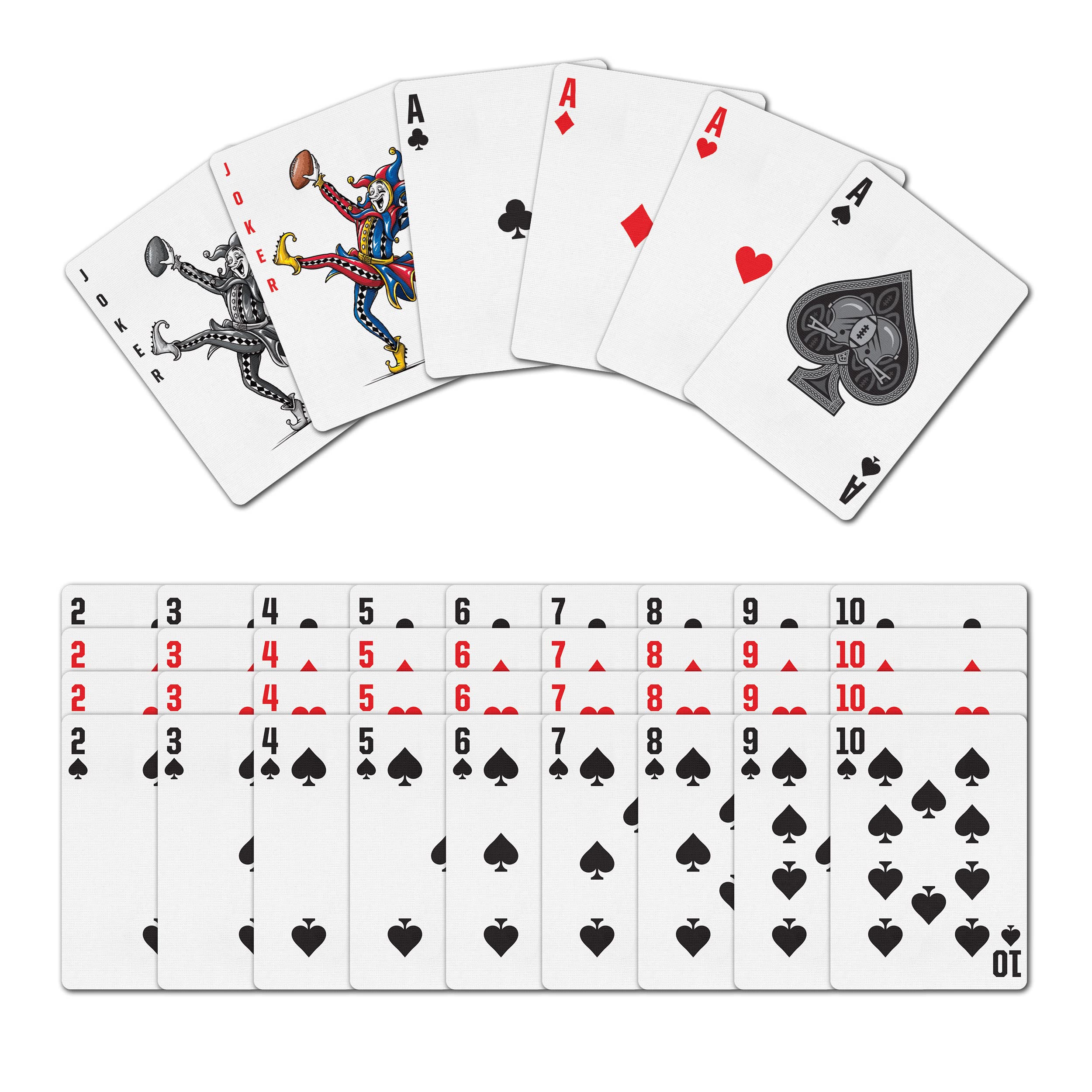 YouTheFan NCAA Classic Series Playing Cards - Premium College Sports Themed Deck for Poker, Blackjack & Card Games - Perfect for Game Nights, Tailgating & Sports Fan Gifts