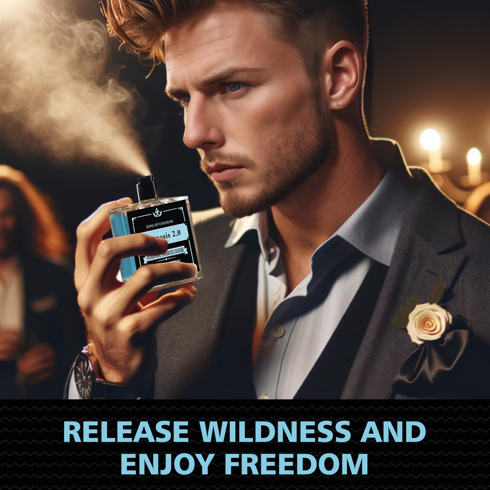 Her Ioss Pheromone Cologne for Men - Hypnosis 2.0 Cologne | Long-Lasting Pheromone Perfume for Attraction | Best Gift for Father, Husband & Boyfriend | Date Night & Special Occasions