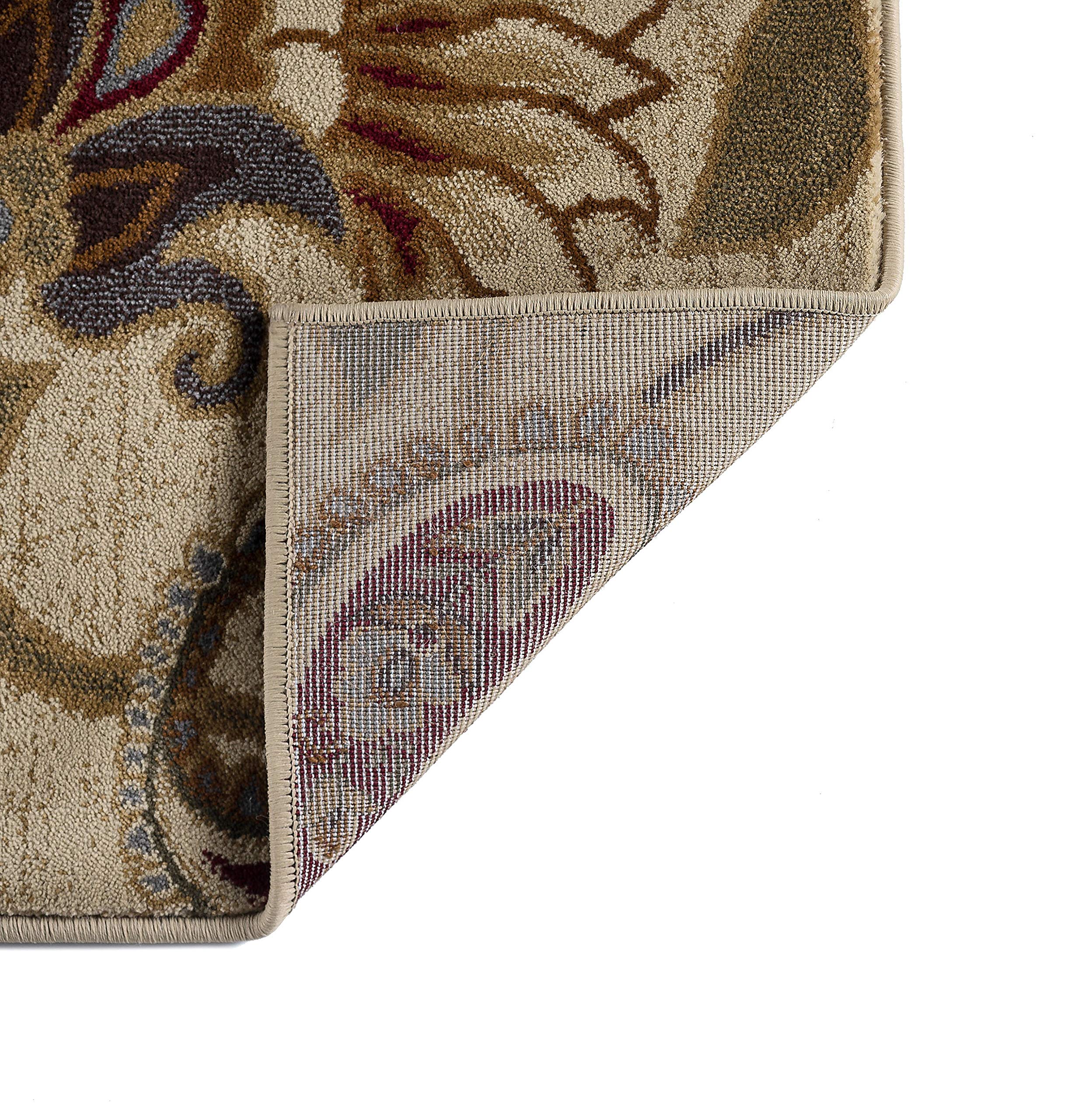 Fairfield Beige Modern 5x7 Area Rug - Soft Contemporary Carpet for Living Room, Bedroom, Dining Room & Entryway - Non-Slip Indoor Floor Mat - Perfect for Home Decor, Apartment & Office Use