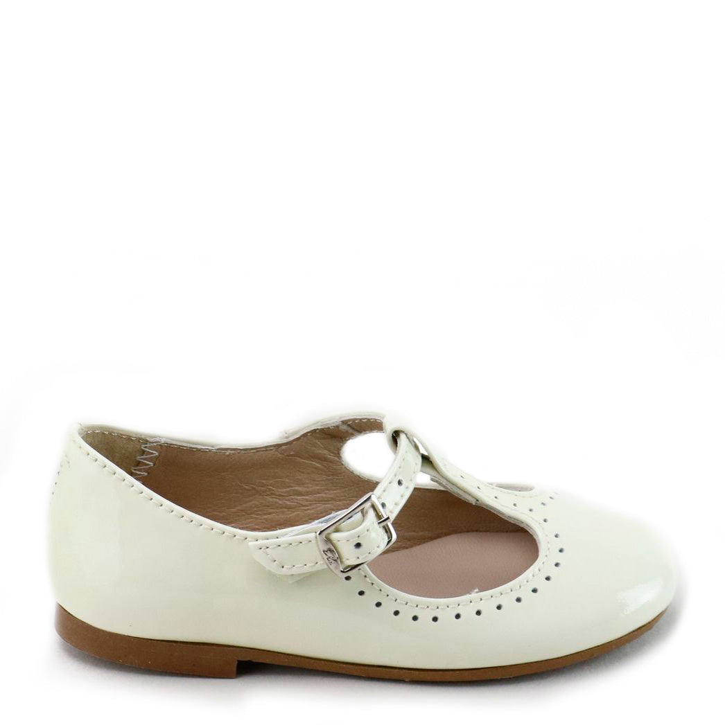 Papanatas Lemon Patent T-Strap Mary Jane Shoes - Comfortable & Stylish Women's Flats for Work, Casual & Party Wear