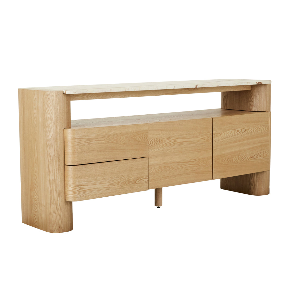 Premium Floyd Marble Buffet Table - Elegant Dining & Serving Furniture for Home, Restaurant & Events - Perfect for Entertaining, Buffets & Formal Gatherings