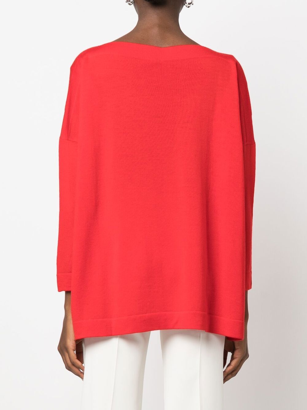 Daniela Gregis Women's Red Cashmere Sweater - Soft & Cozy Winter Pullover for Casual Wear & Office Outfits