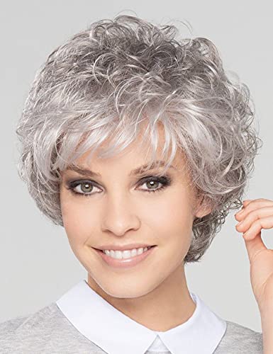 grey curly wig