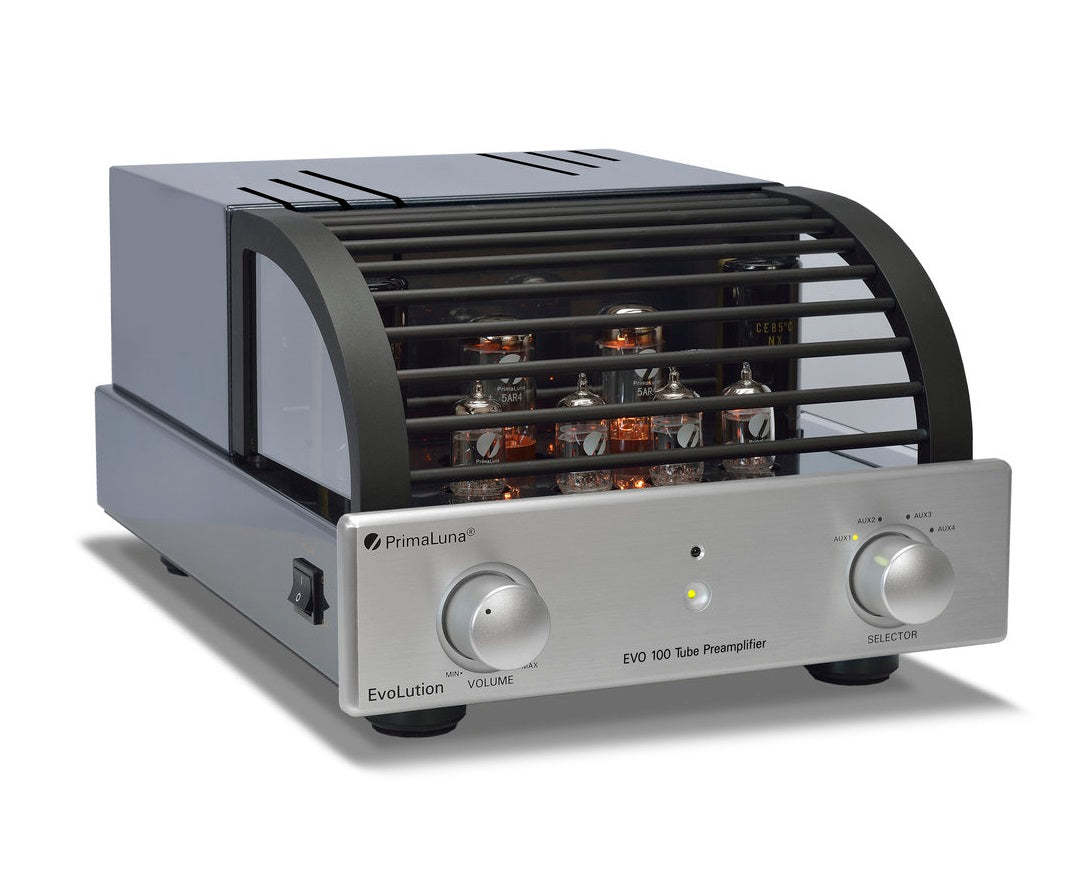 PrimaLuna EVO 100 Tube Pre Amplifier - High-End Vacuum Tube Preamplifier for Audiophiles | Perfect for Home Theater & Hi-Fi Audio Systems
