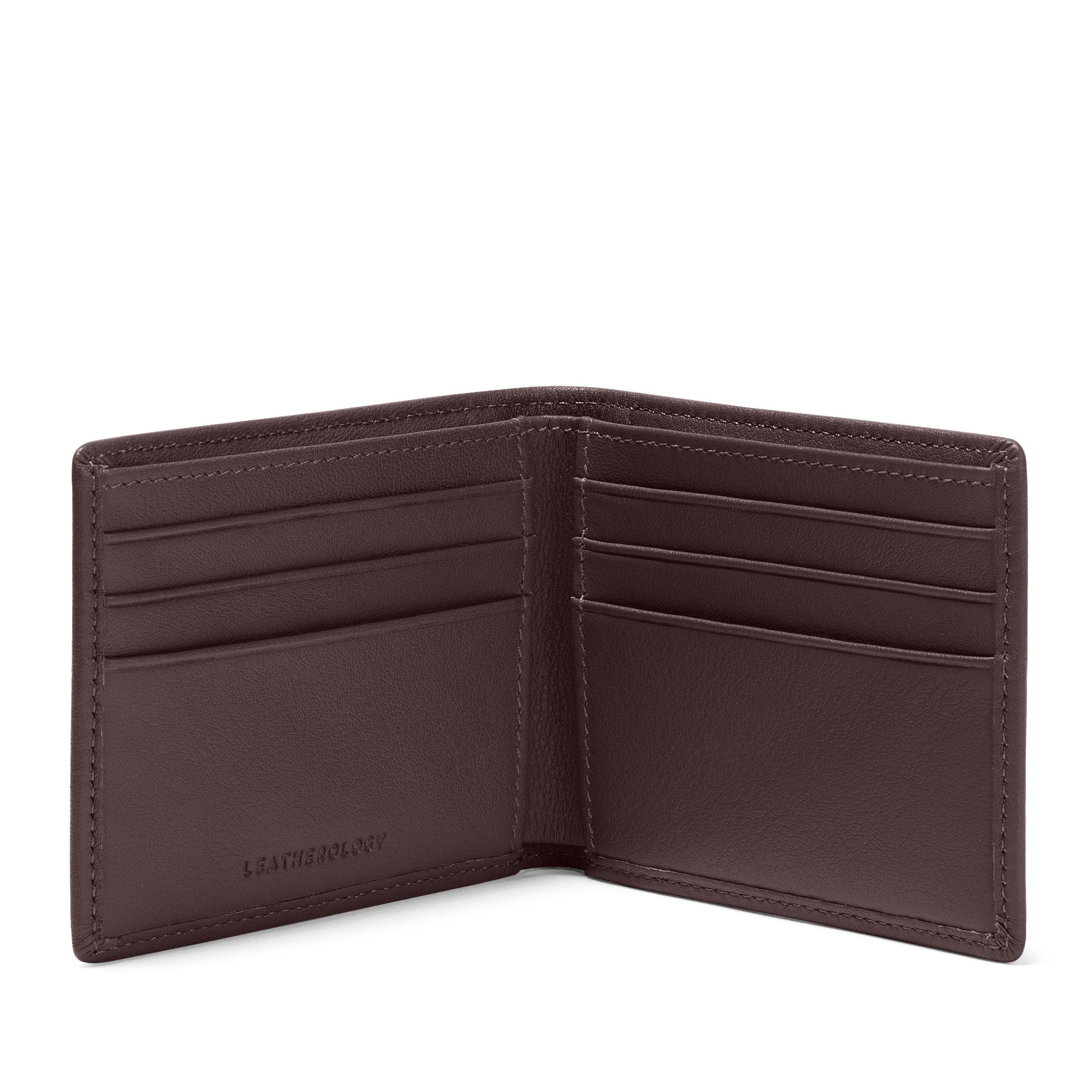 Slim Brown Bifold Wallet for Men - Genuine Leather RFID Blocking Minimalist Card Holder - Perfect for Everyday Use, Travel & Business